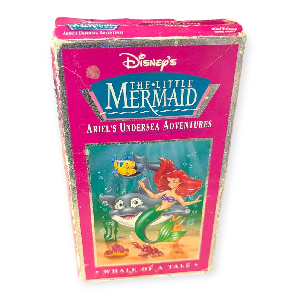 Disney Little Mermaid Ariel's Undersea Adventures VHS Vol 1 & 5 Whale of Tale - Picture 15 of 16